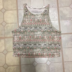 (199) Aeropostale Aztec Crop Top